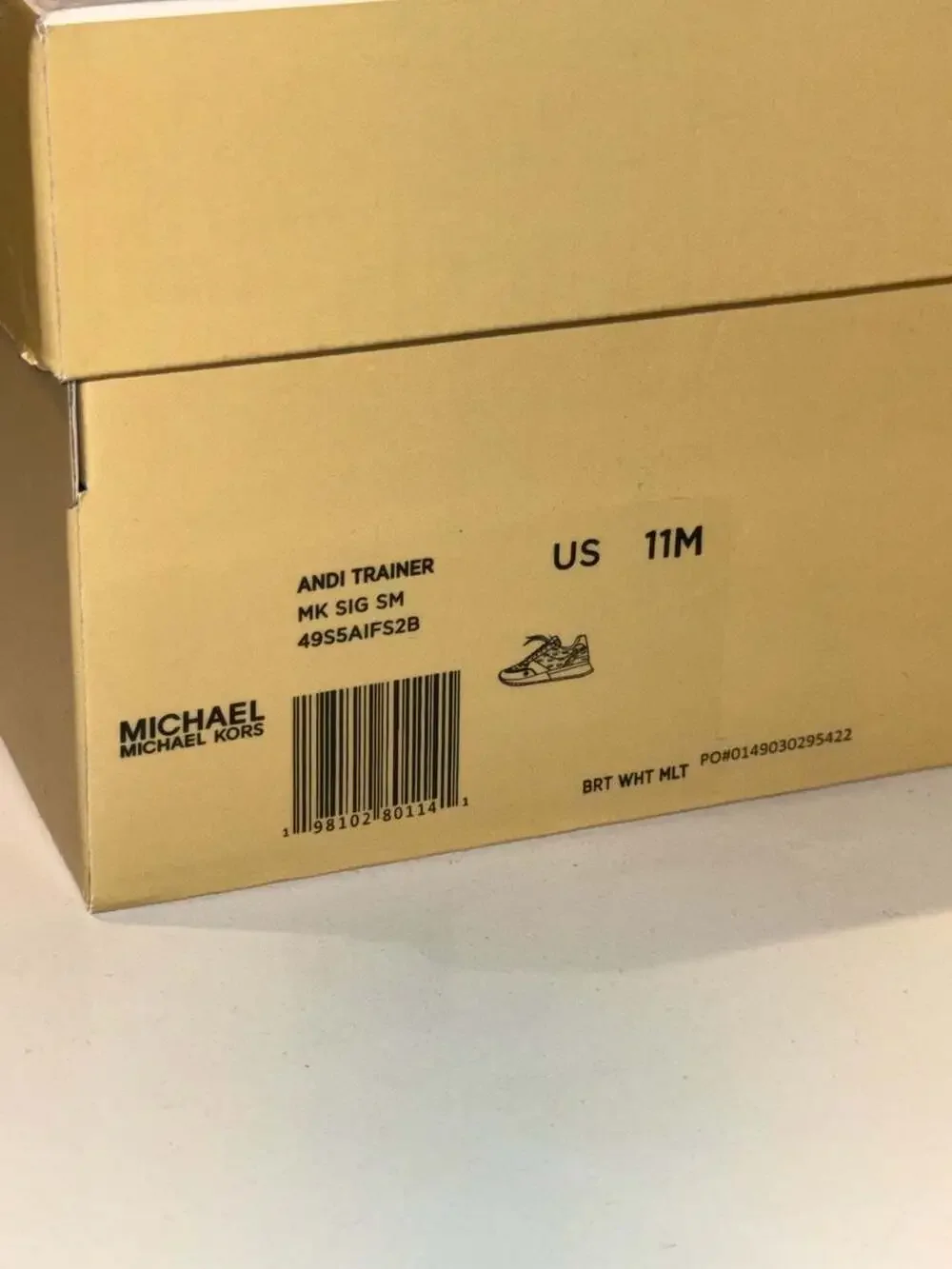 Michael Kors Andi Trainer Bright White Multi Sneakers Size 11M - Picture 6 of 6